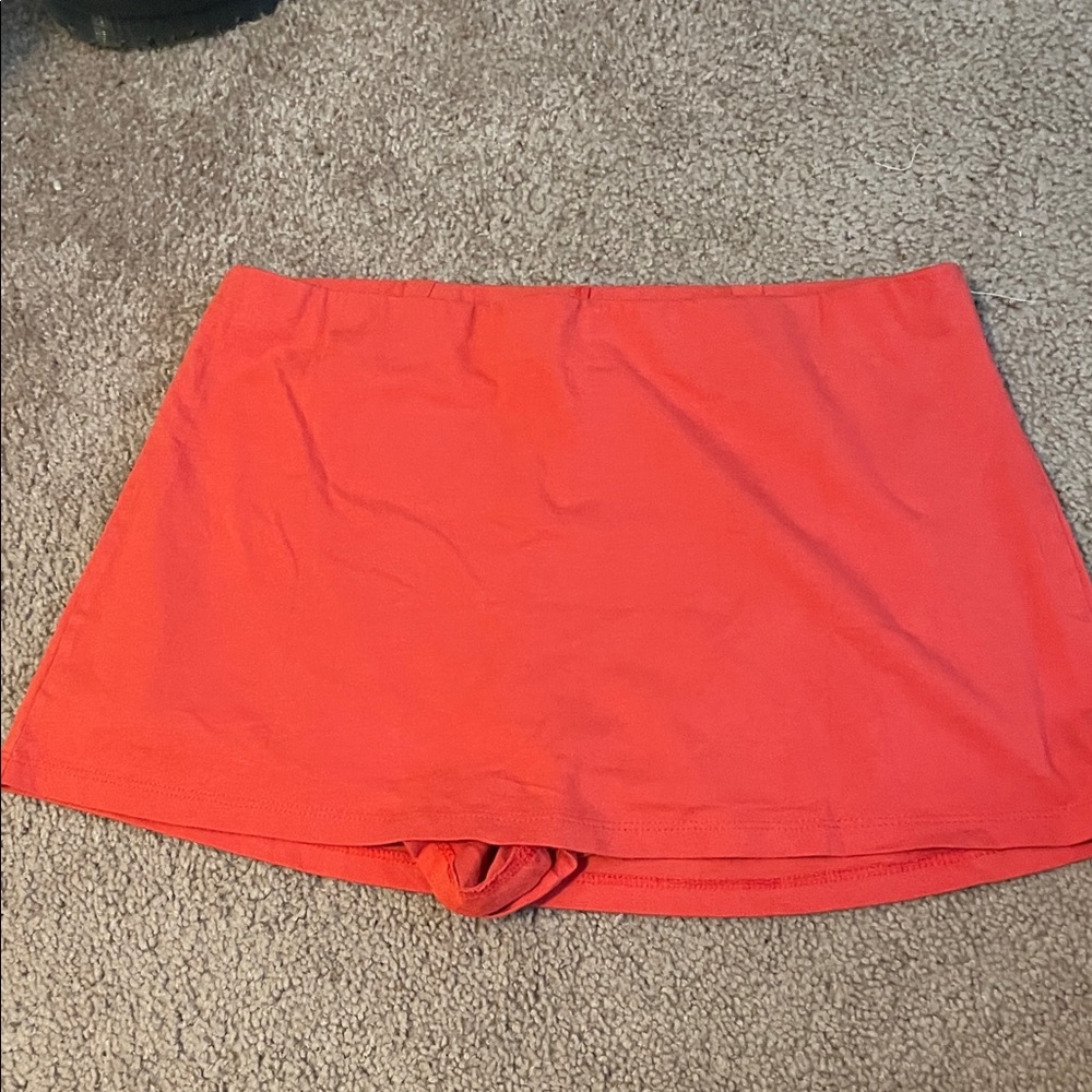 Free People Red Skort